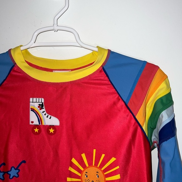 HANNA Andersson Colorful Kids Swim Shirt RASH GUARD size 14 - Picture 9 of 12